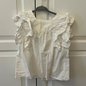 Back button Zara white blouse